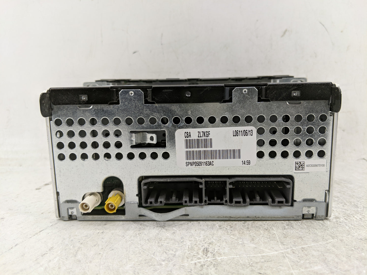 2014 Chrysler 200 Radio AM FM Cd Player Receiver Replacement P/N:P05091163AC Fits OEM Used Auto Parts - Oemusedautoparts1.co