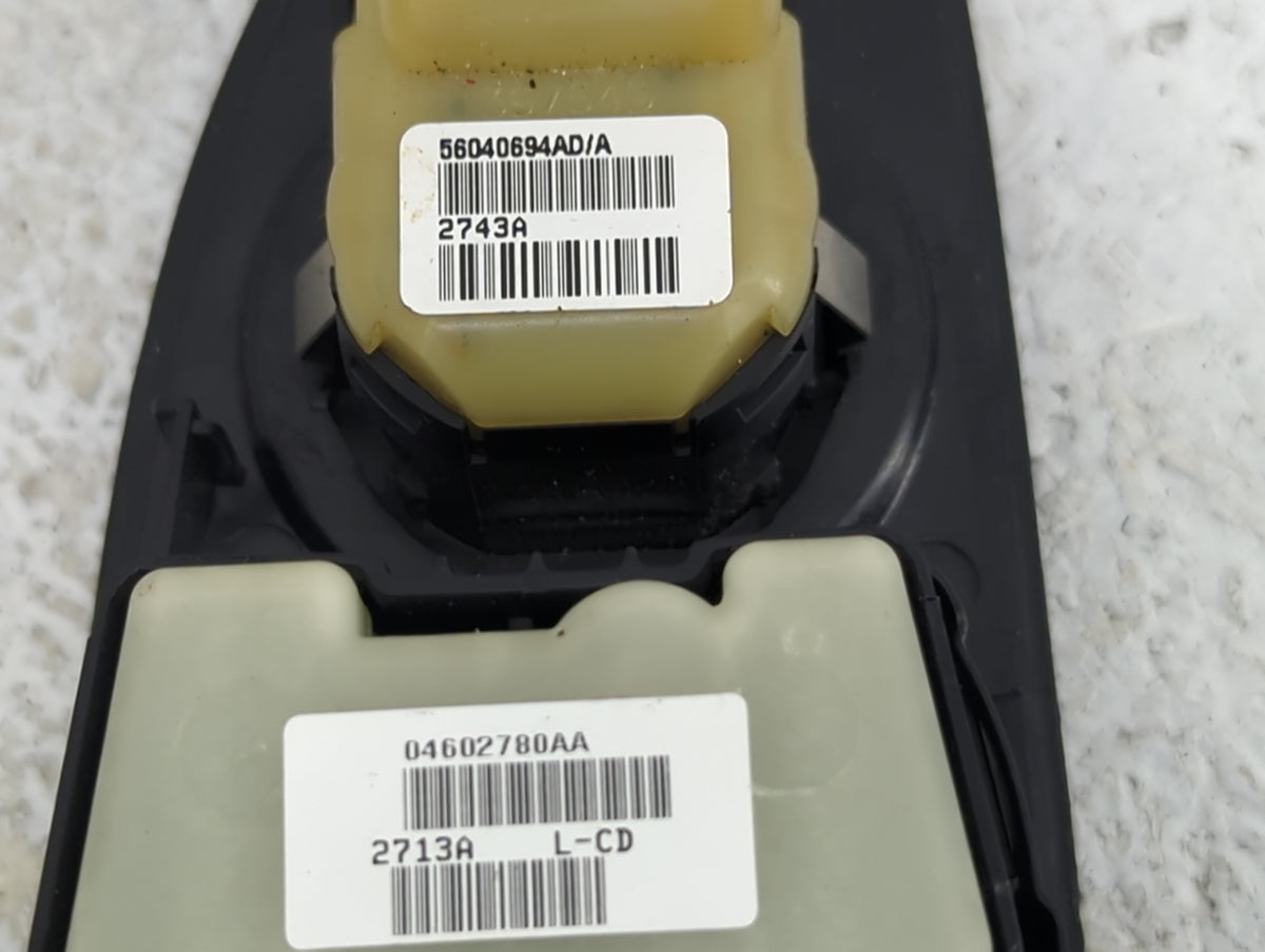 2011-2014 Chrysler 200 Master Power Window Switch Replacement Driver Side Left P/N:56040694AD 04602780AA Fits OEM Used Auto