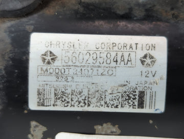 2014 Chrysler 200 Car Starter Motor Solenoid OEM P/N:56029584AA Fits OEM Used Auto Parts