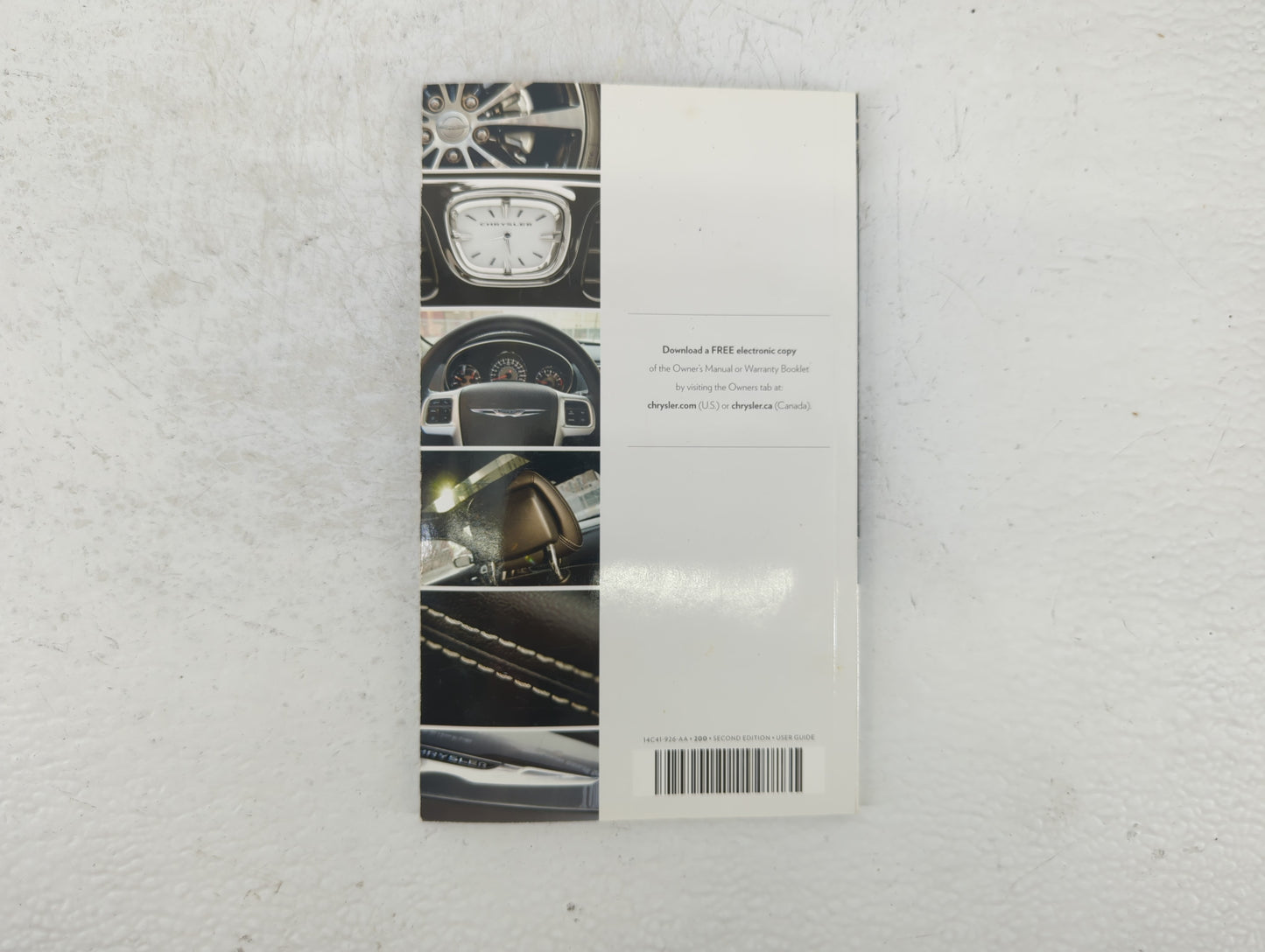 2014 Chrysler 200 Owners Manual Book Guide P/N:14C41-926-AA OEM Used Auto Parts - Oemusedautoparts1.com