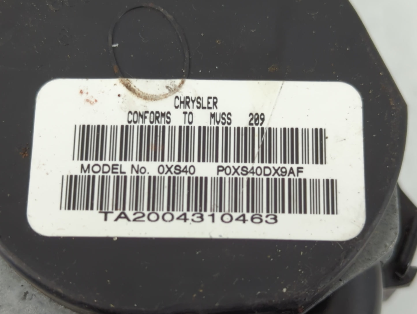 Chrysler 200 Passenger Front Seatbelt Buckle - Oemusedautoparts1.com