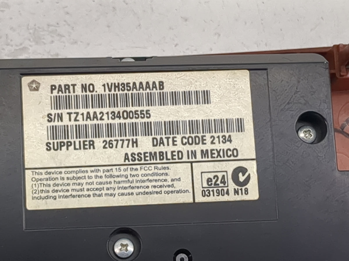 2013-2014 Chrysler 300 Climate Control Module Temperature AC/Heater Replacement P/N:1VH35AAAAB 1VH95AAAAB Fits Fits 2013 201