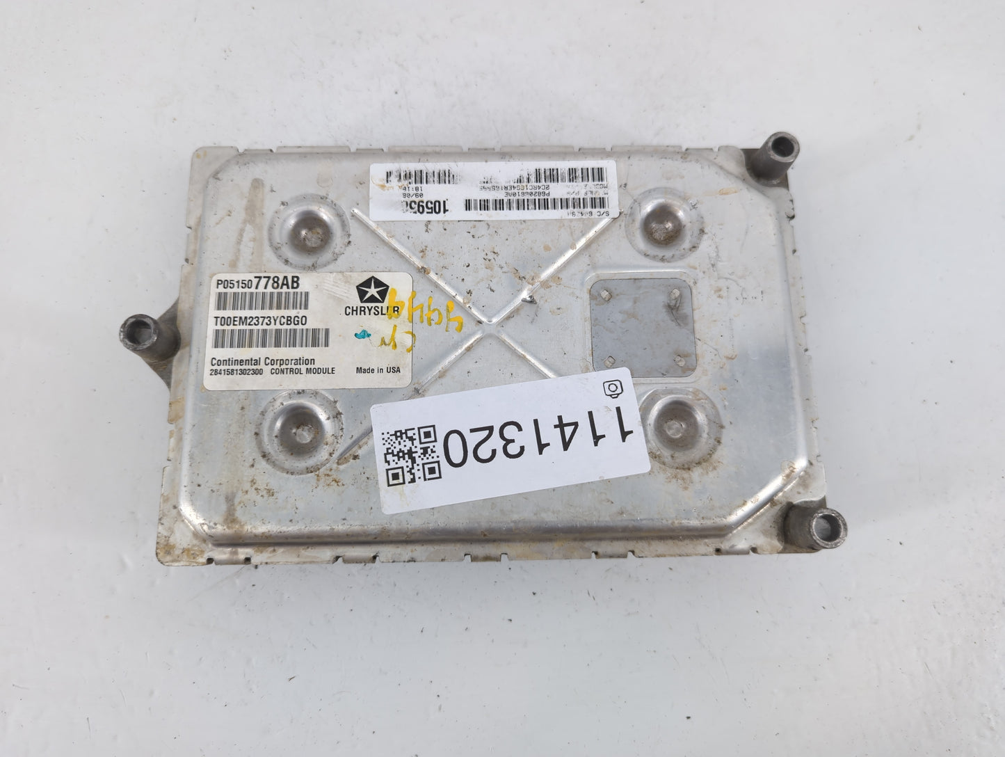 2014 Chrysler Town & Country PCM Engine Control Computer ECU ECM PCU OEM P/N:P05150778AB Fits OEM Used Auto Parts - Oemuseda