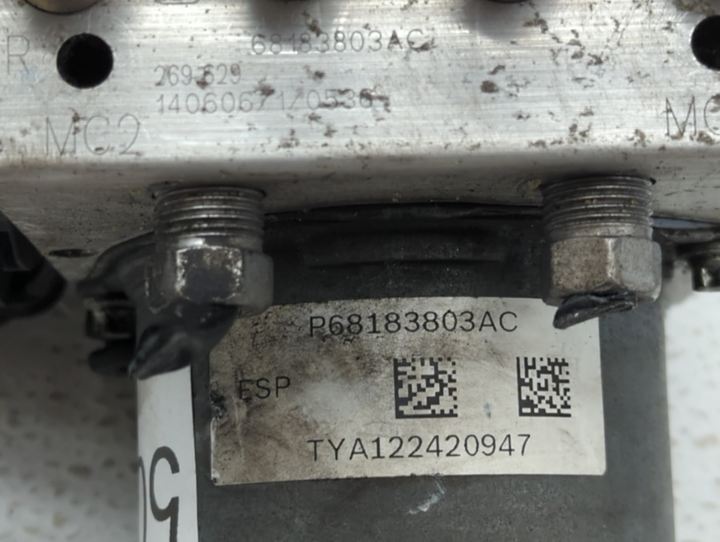 2014 Chrysler Town & Country ABS Pump Control Module Replacement P/N:P68183803AC Fits OEM Used Auto Parts - Oemusedautoparts