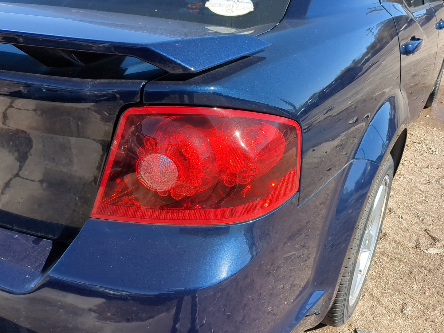 2011-2014 Dodge Avenger Tail Light Assembly Passenger Right OEM Fits Fits 2011 2012 2013 2014 OEM Used Auto Parts - Oemuseda