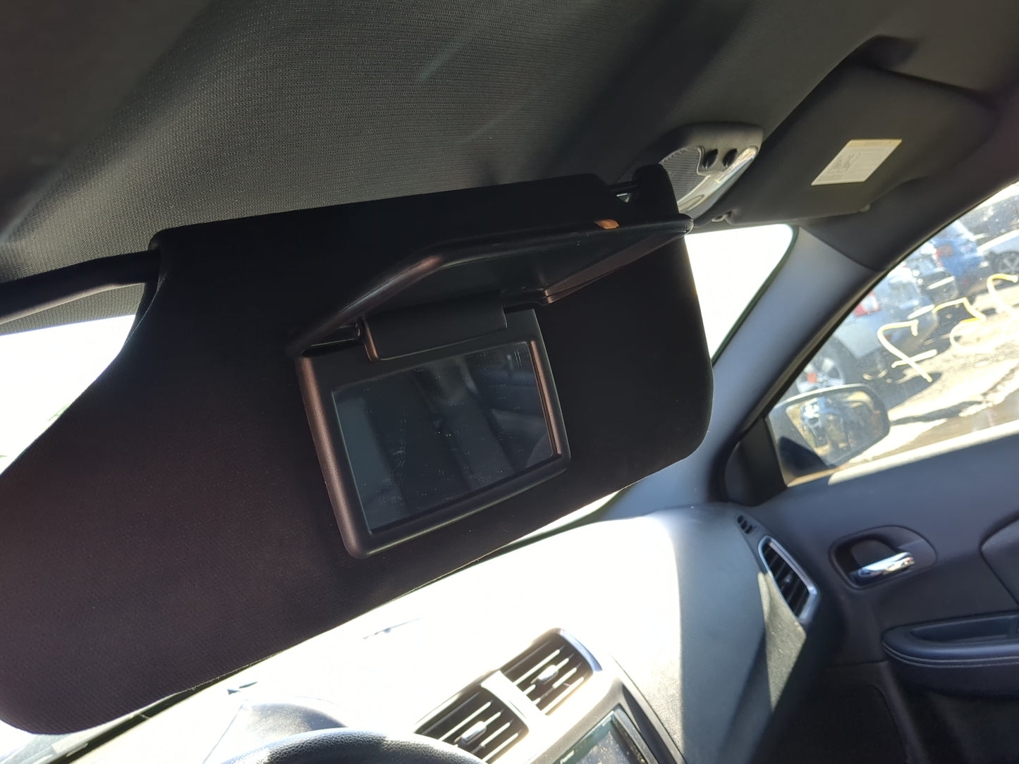 2011-2014 Dodge Avenger Sun Visor Shade Replacement Driver Left Mirror Fits Fits 2011 2012 2013 2014 OEM Used Auto Parts - O