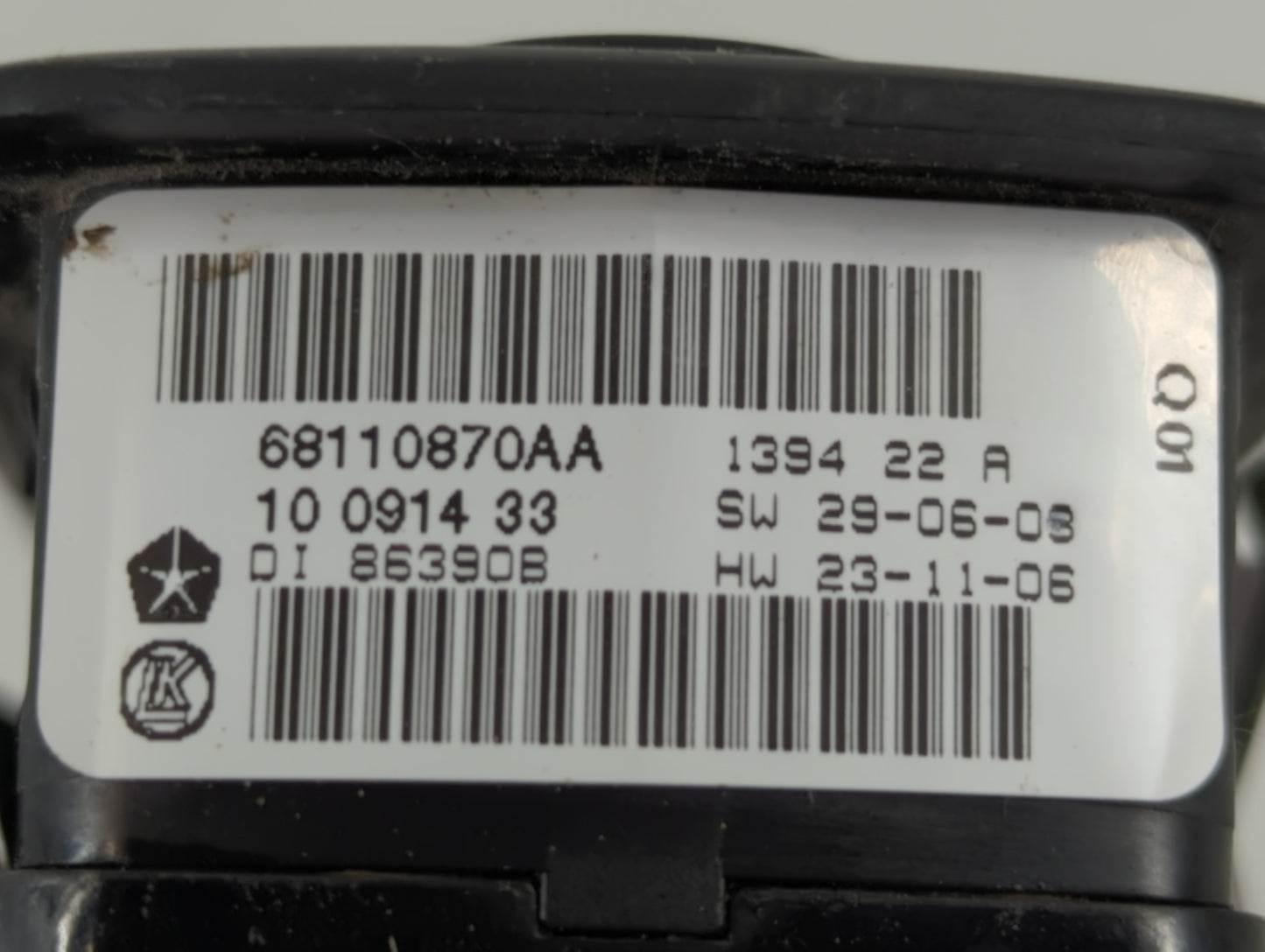 2014 Dodge Caravan Master Power Window Switch Replacement Driver Side Left P/N:68110870AA Fits Fits 2012 2013 2015 2016 OEM