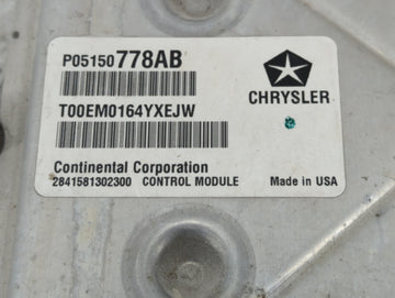 2014 Dodge Caravan PCM Engine Control Computer ECU ECM PCU OEM P/N:P05150778AB Fits OEM Used Auto Parts