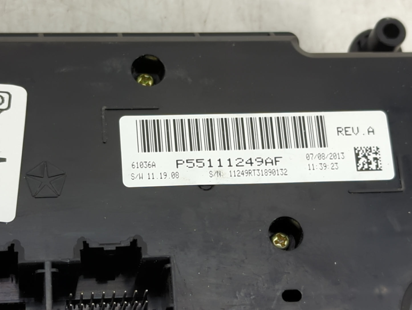 2014 Dodge Caravan Climate Control Module Temperature AC/Heater Replacement P/N:P55111249AF Fits OEM Used Auto Parts - Oemus