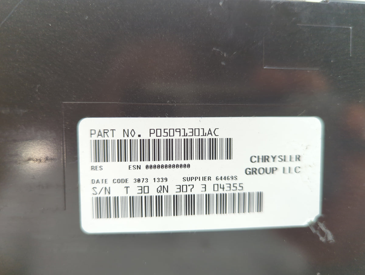 2014 Dodge Caravan Radio AM FM Cd Player Receiver Replacement P/N:P05091301AC Fits Fits 2012 2013 2015 2016 2017 2018 2019 2