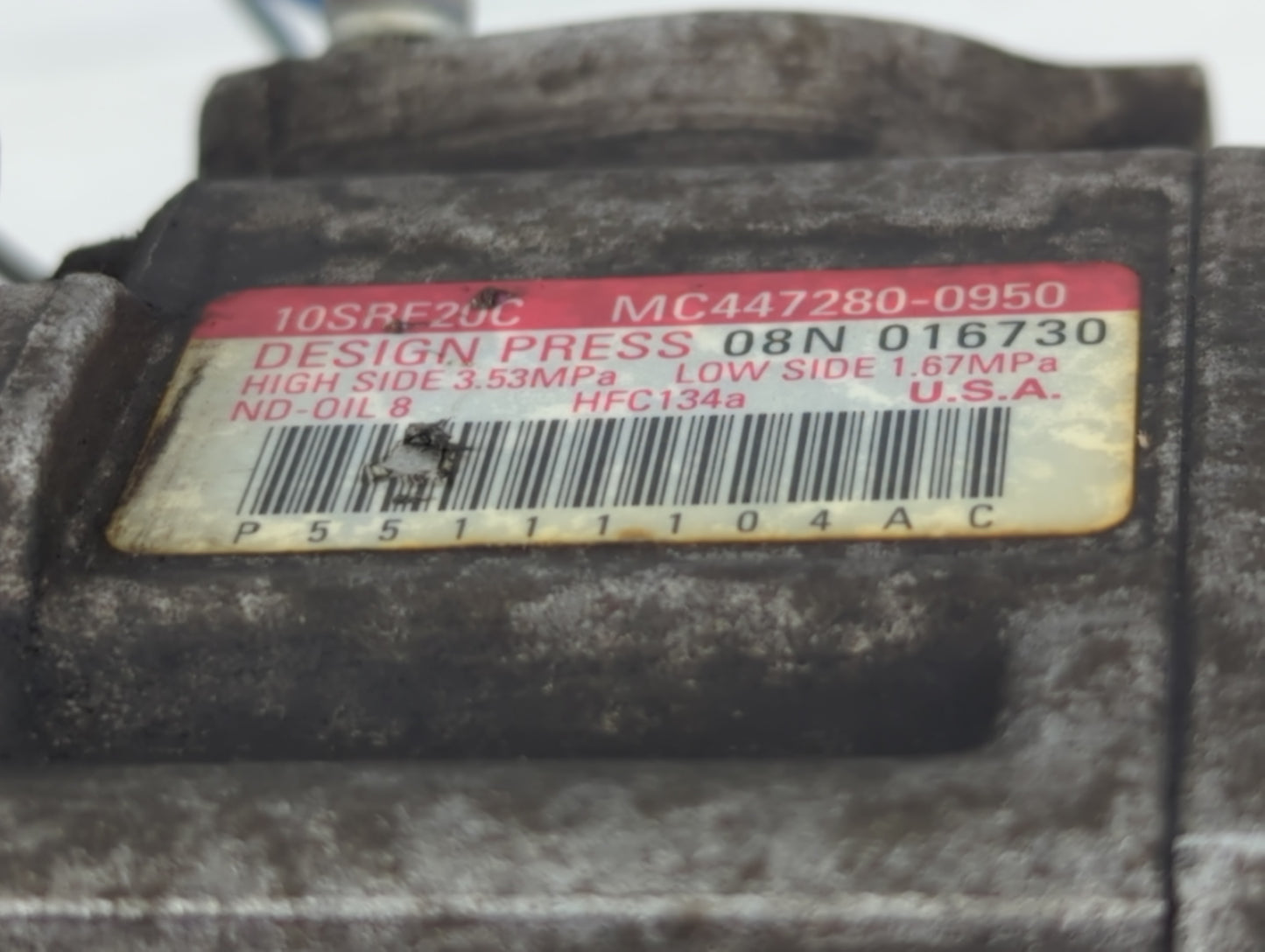 Dodge Caravan Air Conditioning A/c Ac Compressor Oem - Oemusedautoparts1.com