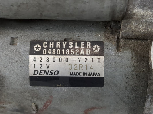2011-2016 Dodge Challenger Car Starter Motor Solenoid OEM P/N:428000-7210 04801852AB Fits Fits 2011 2012 2013 2014 2015 2016 OEM Used Auto Parts