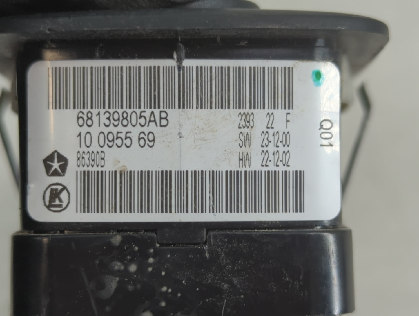 2011-2014 Dodge Charger Master Power Window Switch Replacement Driver Side Left P/N:68139805AB Fits OEM Used Auto Parts - Oe