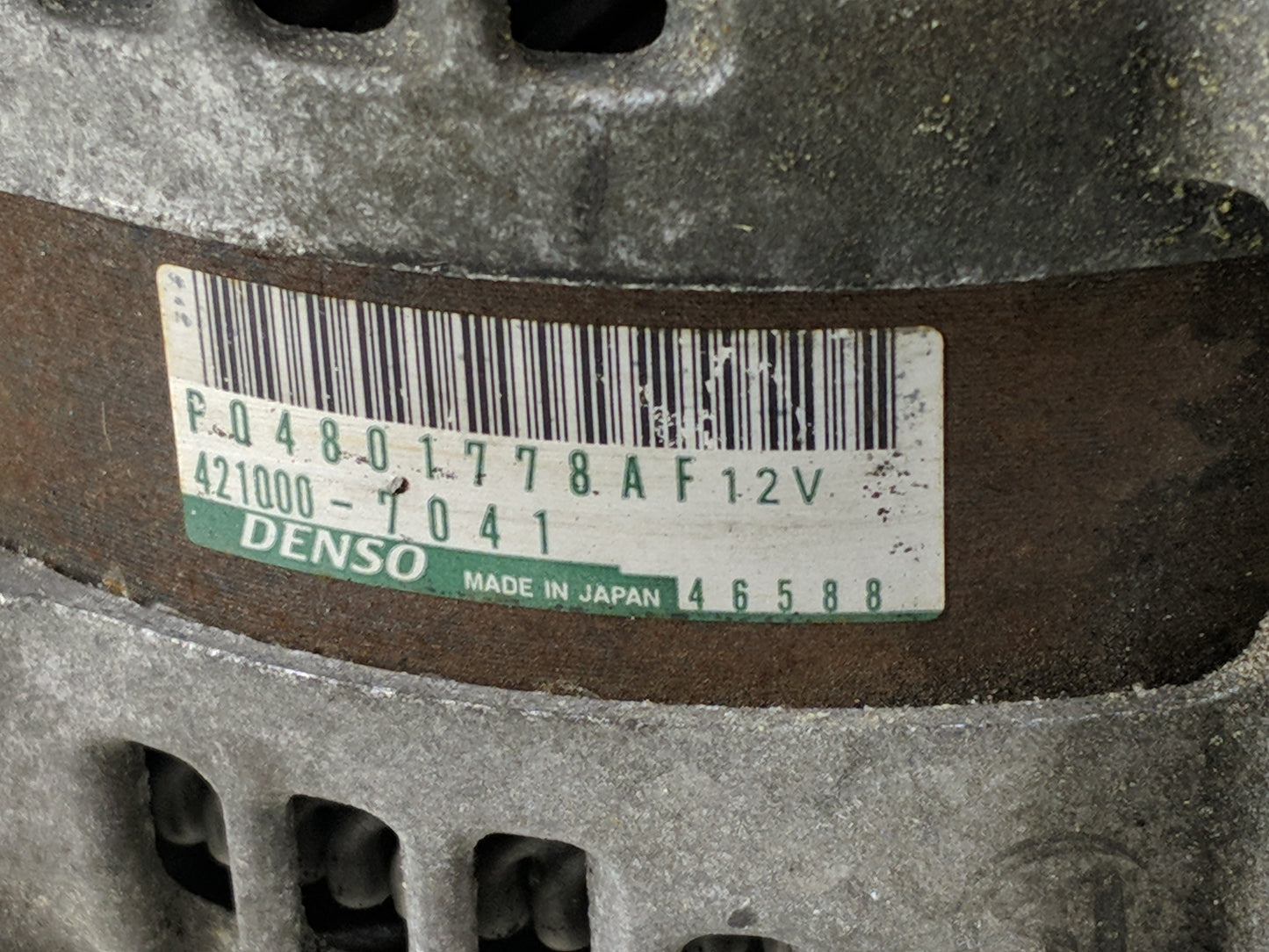 2011-2022 Dodge Charger Alternator Replacement Generator Charging Assembly Engine OEM P/N:P04801778AP Fits OEM Used Auto Par
