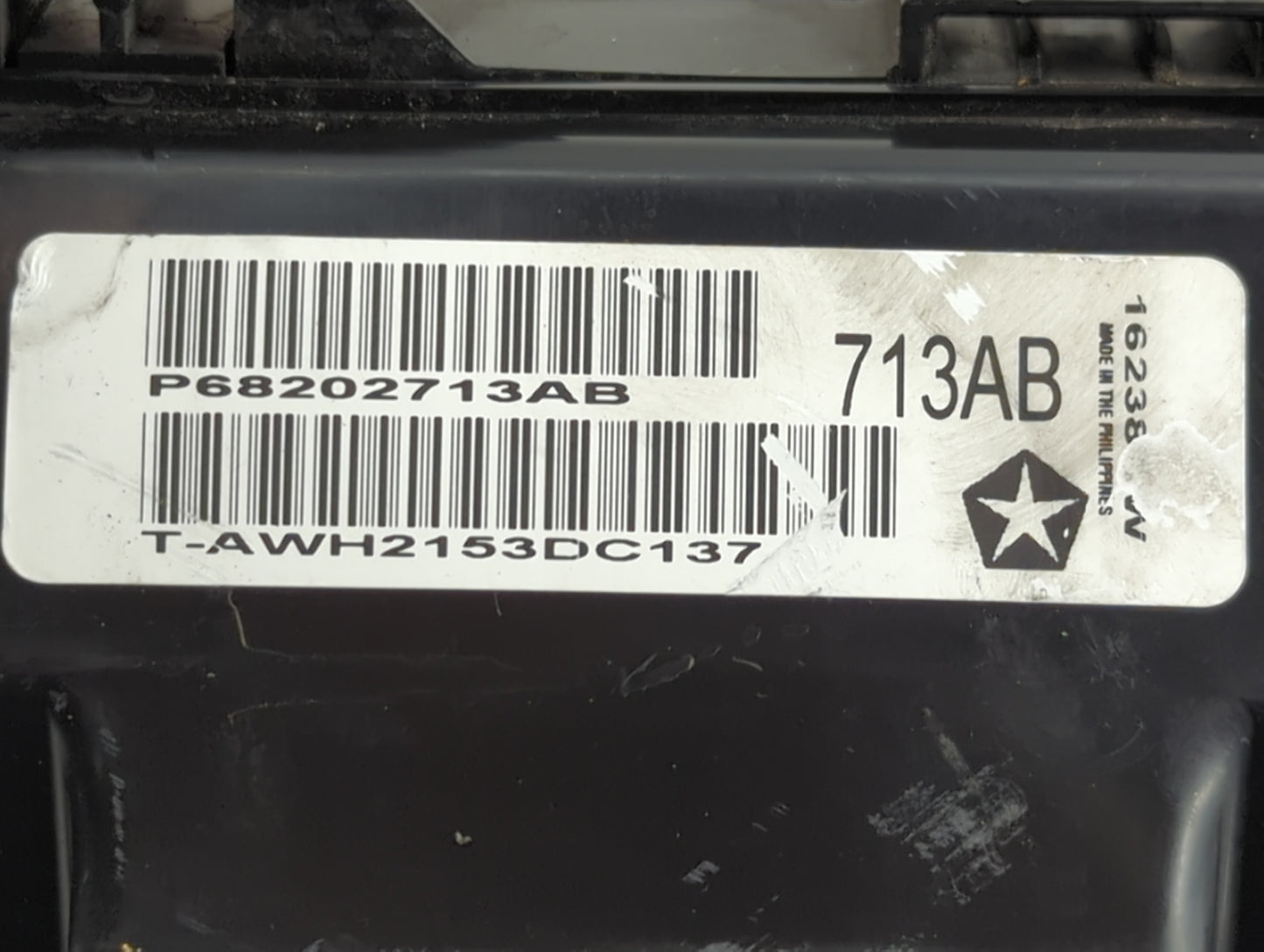 2012-2014 Dodge Charger Fusebox Fuse Box Panel Relay Module P/N:P68202713AB Fits Fits 2012 2013 2014 OEM Used Auto Parts - O