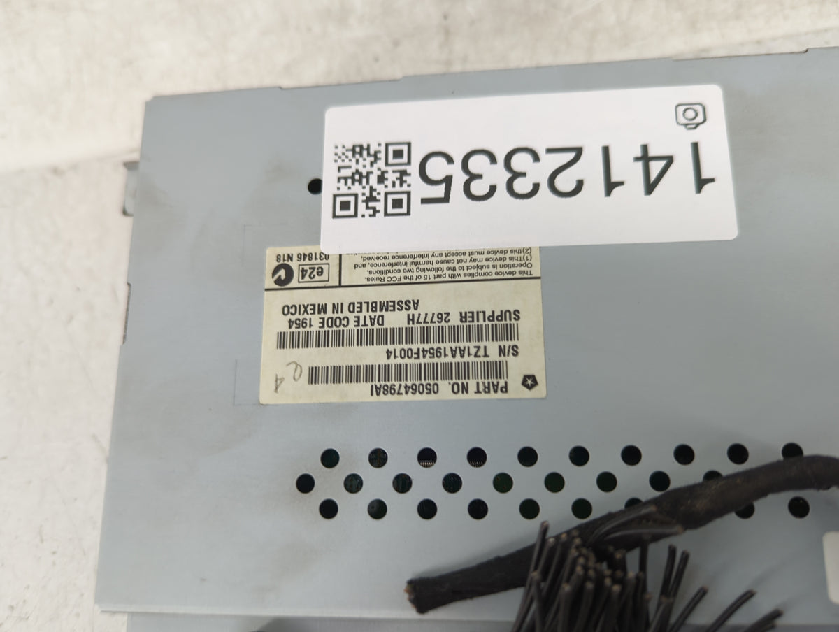 2011-2014 Dodge Charger Information Radio Display Screen 1412335 - Oemusedautoparts1.com
