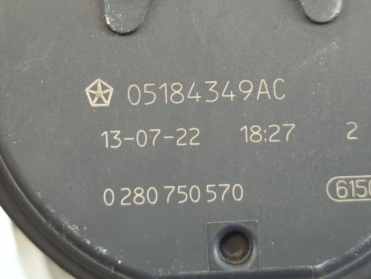 2011-2022 Dodge Charger Throttle Body P/N:0 280 750 570 05184349AC Fits OEM Used Auto Parts - Oemusedautoparts1.com