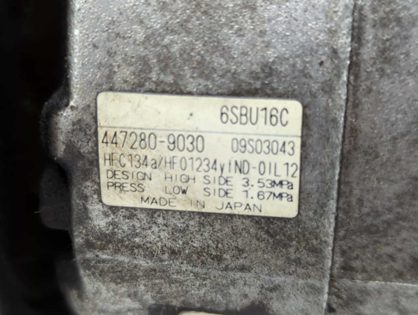 2014 Dodge Dart Air Conditioning A/c Ac Compressor Oem - Oemusedautoparts1.com