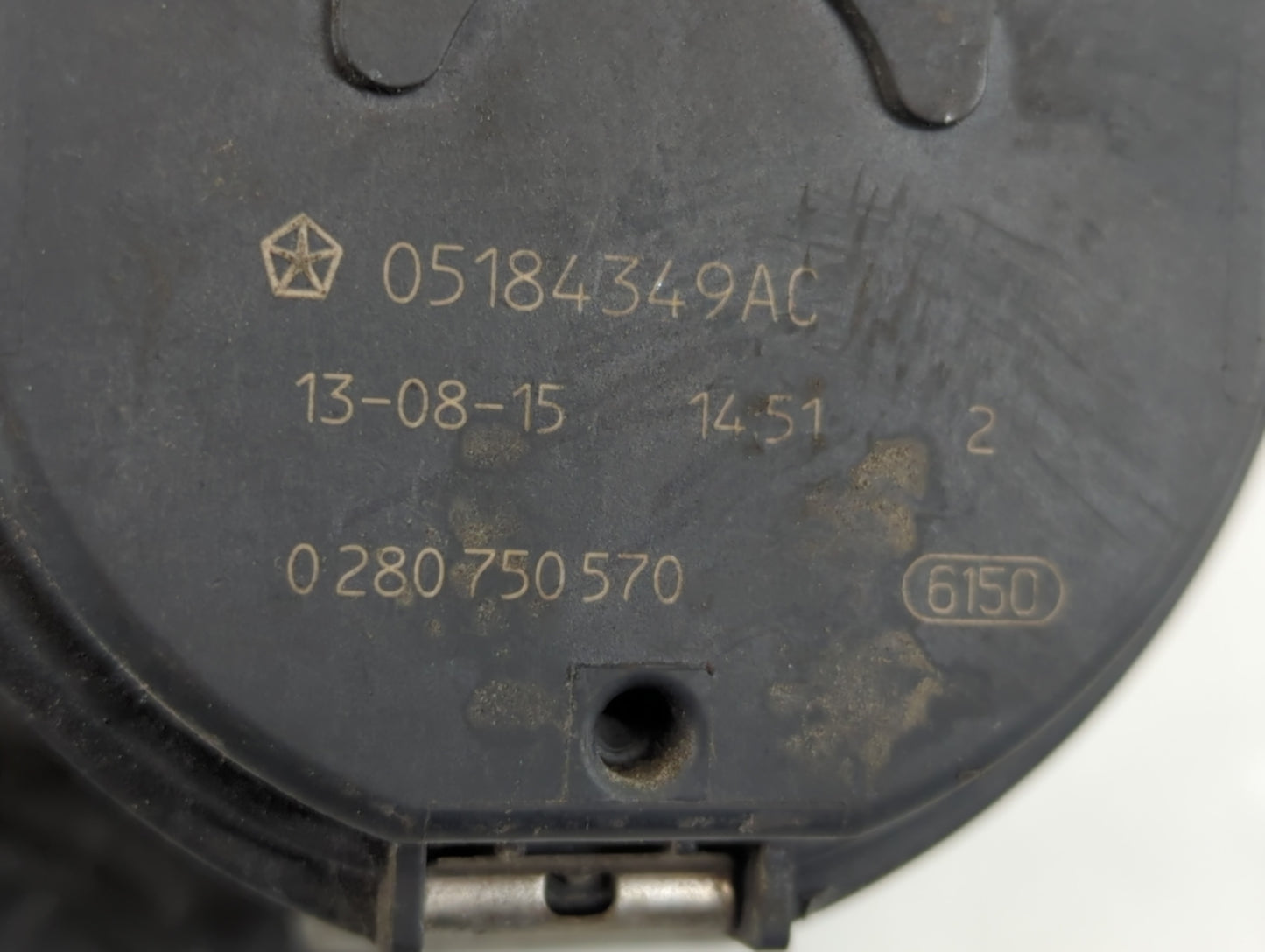 2011-2022 Dodge Durango Throttle Body P/N:05184349AC 0 280 750 570 Fits OEM Used Auto Parts - Oemusedautoparts1.com