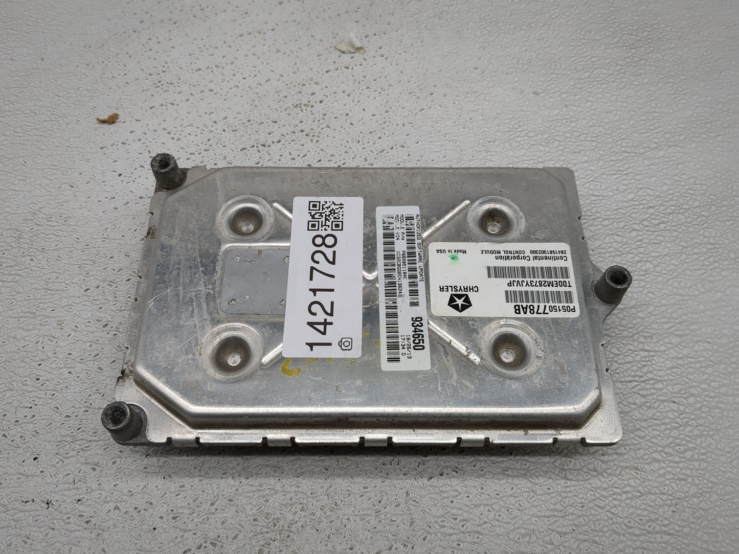 2014 Dodge Grand Caravan PCM Engine Control Computer ECU ECM PCU OEM P/N:P68205118AE P05150778AB Fits OEM Used Auto Parts -