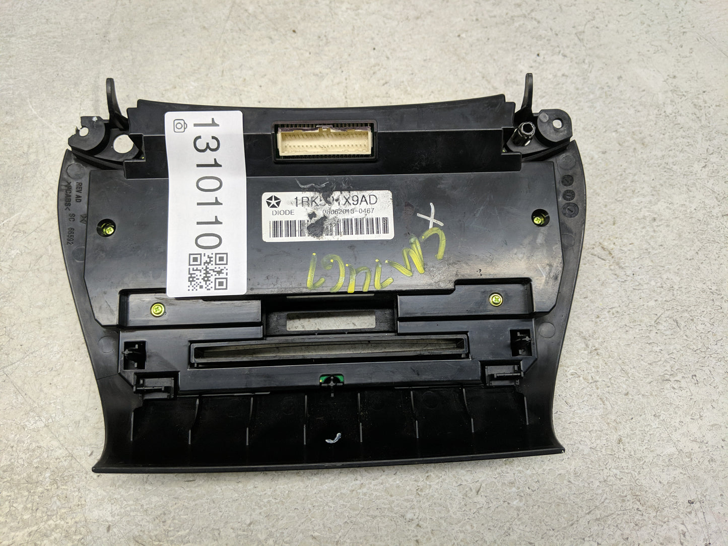 2014 Dodge Journey Climate Control Module Temperature AC/Heater Replacement P/N:1RK591X9AD Fits OEM Used Auto Parts - Oemuse