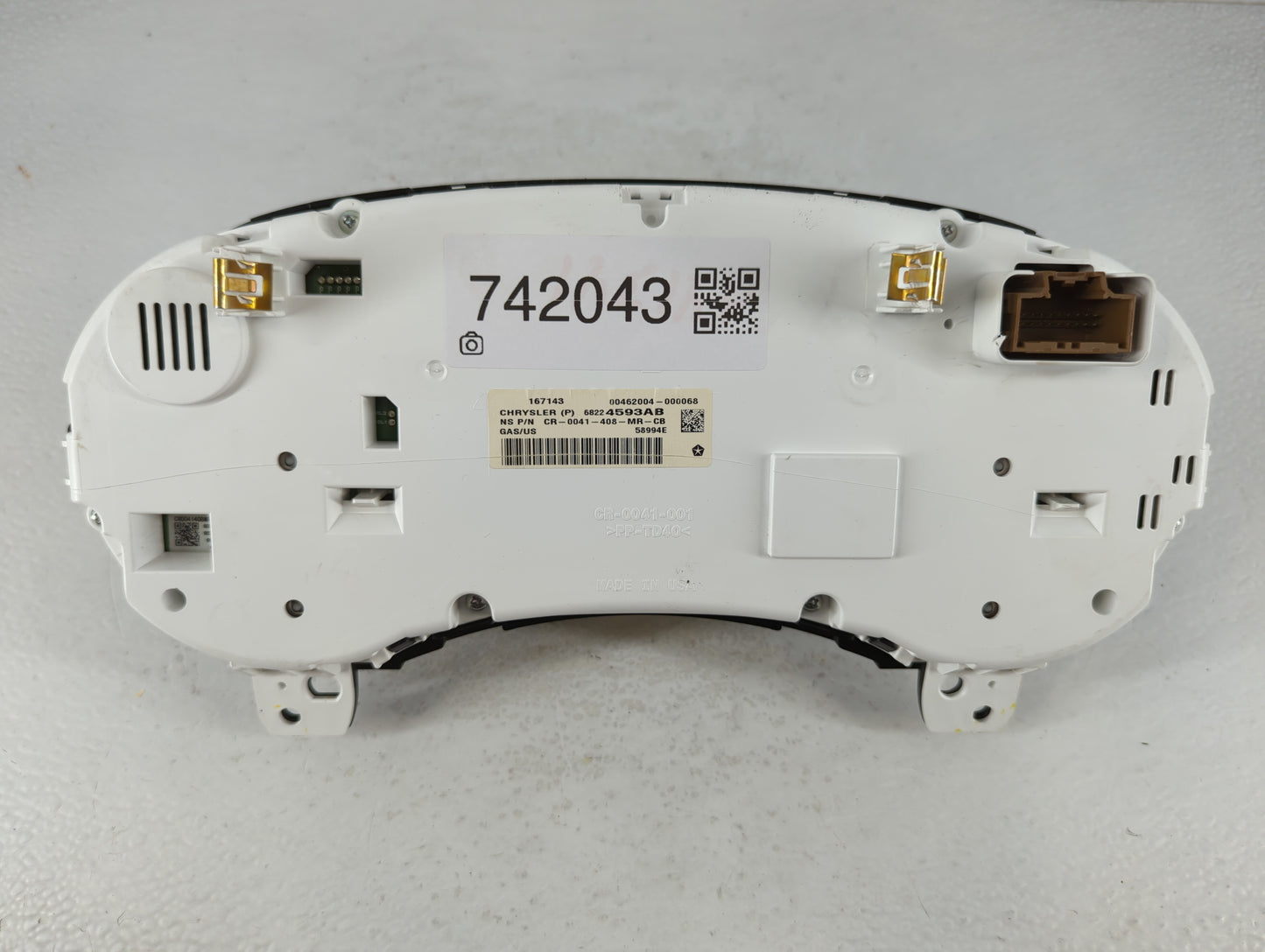 2014 Dodge Journey Instrument Cluster Speedometer Gauges P/N:68224593AB Fits OEM Used Auto Parts - Oemusedautoparts1.com