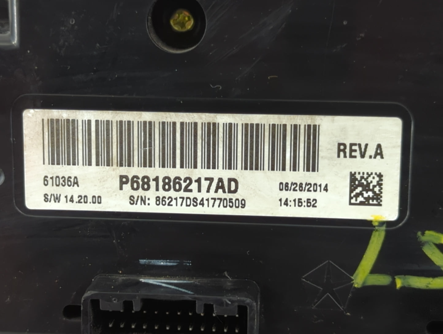2014 Dodge Ram 1500 Climate Control Module Temperature AC/Heater Replacement P/N:P68186217AD Fits OEM Used Auto Parts - Oemu