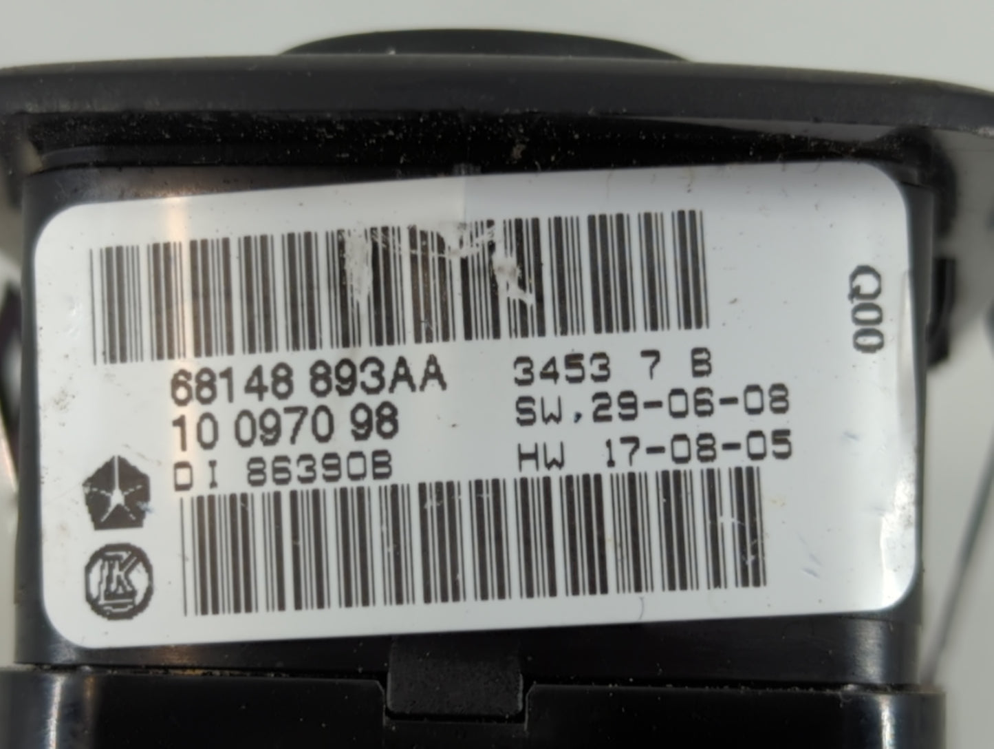 2014 Dodge Ram 1500 Master Power Window Switch Replacement Driver Side Left P/N:68148 893AA Fits OEM Used Auto Parts - Oemus