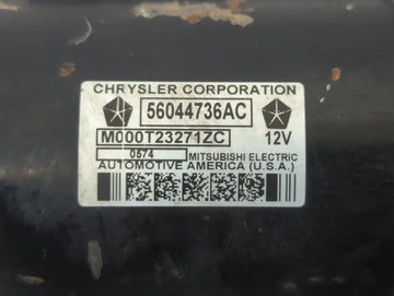 2014 Dodge Ram 1500 Car Starter Motor Solenoid OEM P/N:M000T23271ZC 56044736AC Fits OEM Used Auto Parts