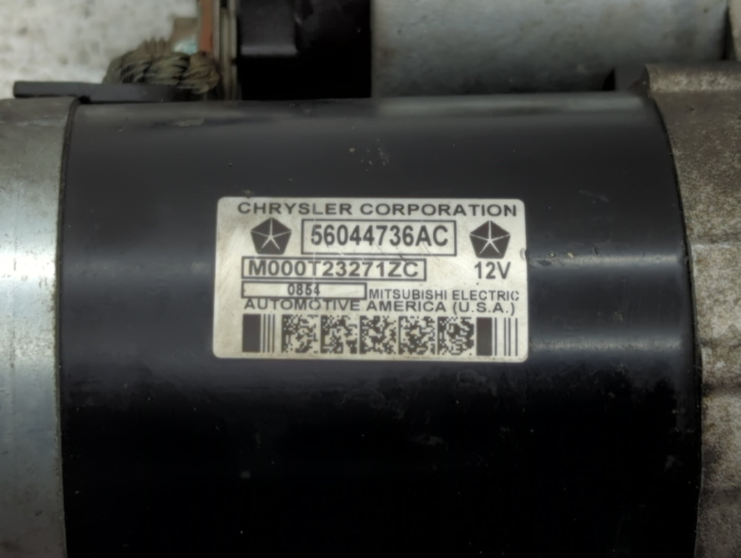 2014 Dodge Ram 1500 Car Starter Motor Solenoid OEM P/N:56044736AC Fits OEM Used Auto Parts - Oemusedautoparts1.com
