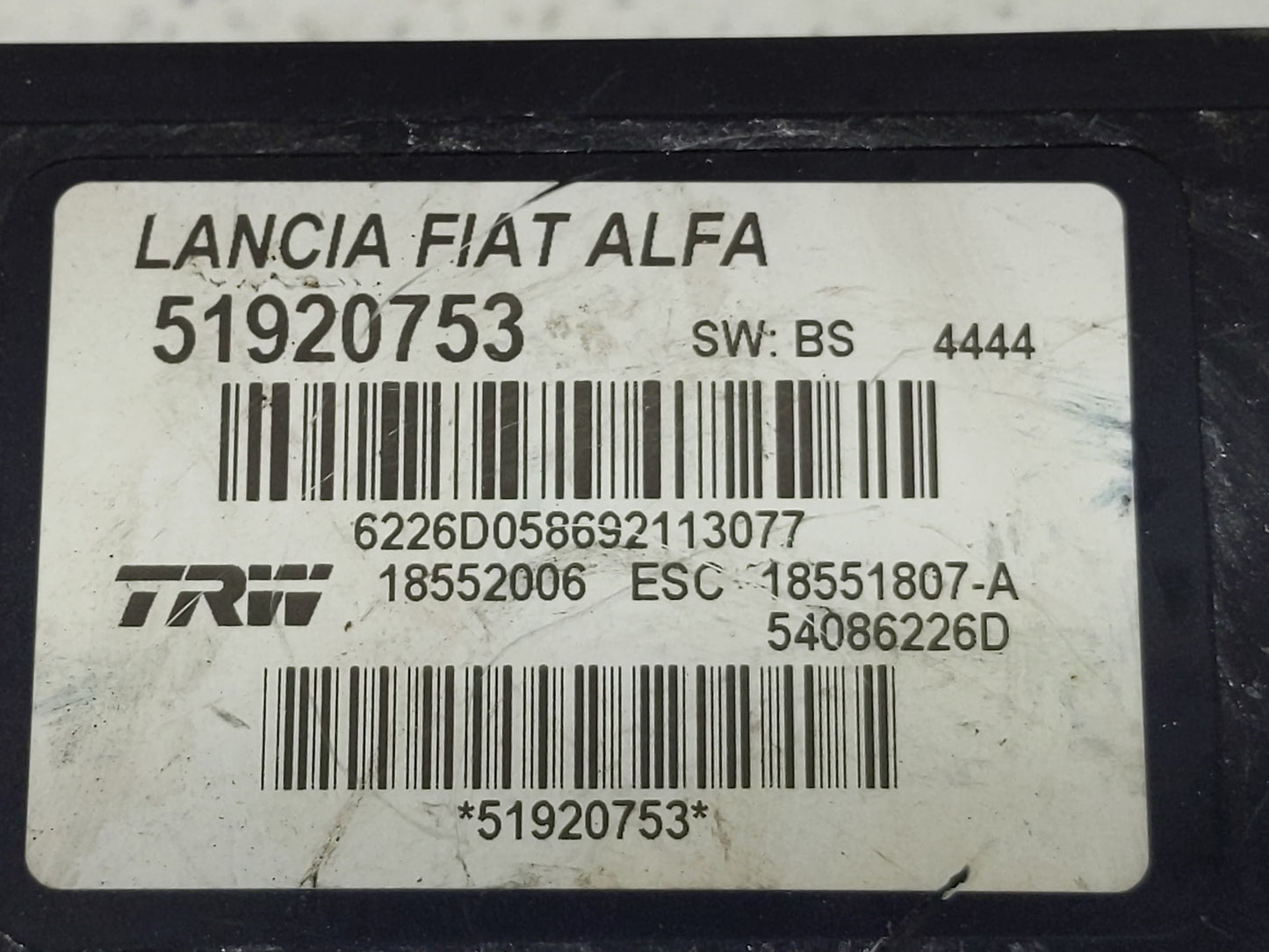 2012-2017 Fiat 500 ABS Pump Control Module Replacement P/N:18551807-A 51920753 Fits Fits 2012 2013 2014 2015 2016 2017 OEM U