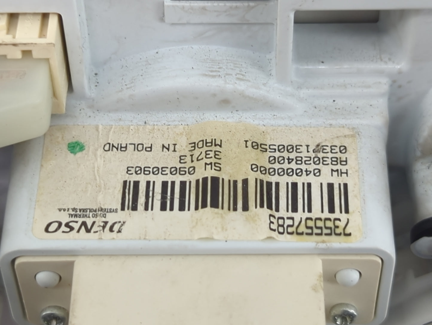 2014 Fiat 500 Climate Control Module Temperature AC/Heater Replacement P/N:A83028400 0339130SS01, 735557283 Fits OEM Used Au