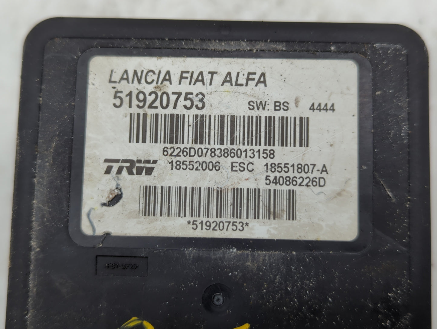 2014-2017 Fiat 500 Anti-Lock Brake ABS Pump Module Actuator OEM P/N:51920753 51973614 Fits Fits 2014 2015 2016 2017 OEM Used