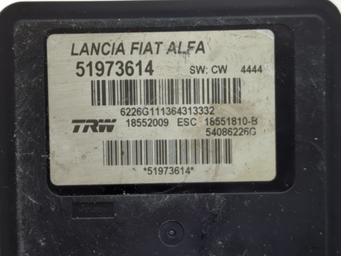 2014 Fiat 500 ABS Pump Control Module Replacement P/N:51920753 51973614 Fits OEM Used Auto Parts - Oemusedautoparts1.com