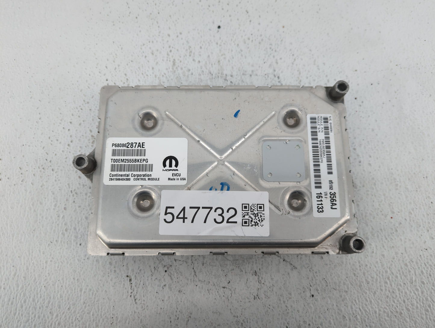 2014 Fiat 500 PCM Engine Control Computer ECU ECM PCU OEM P/N:P68086287AE Fits OEM Used Auto Parts - Oemusedautoparts1.com