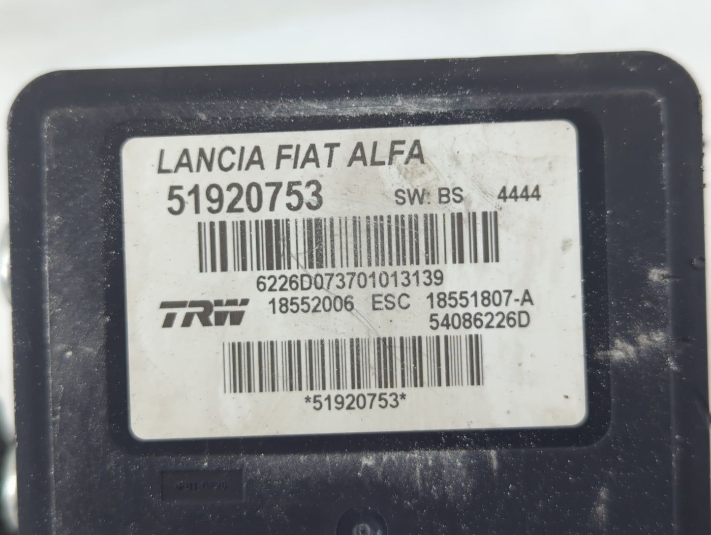 2014 Fiat 500 ABS Pump Control Module Replacement P/N:51920753 Fits OEM Used Auto Parts - Oemusedautoparts1.com