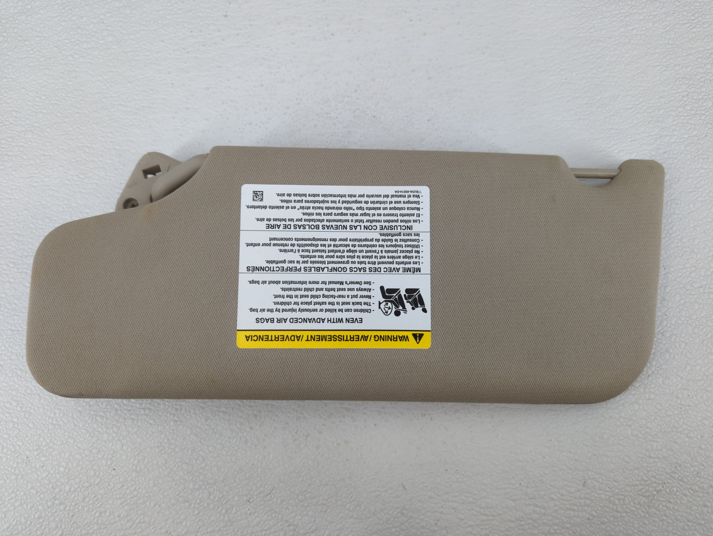 2011-2014 Ford Edge Sun Visor Shade Replacement Passenger Right Mirror Fits Fits 2011 2012 2013 2014 2015 OEM Used Auto Part