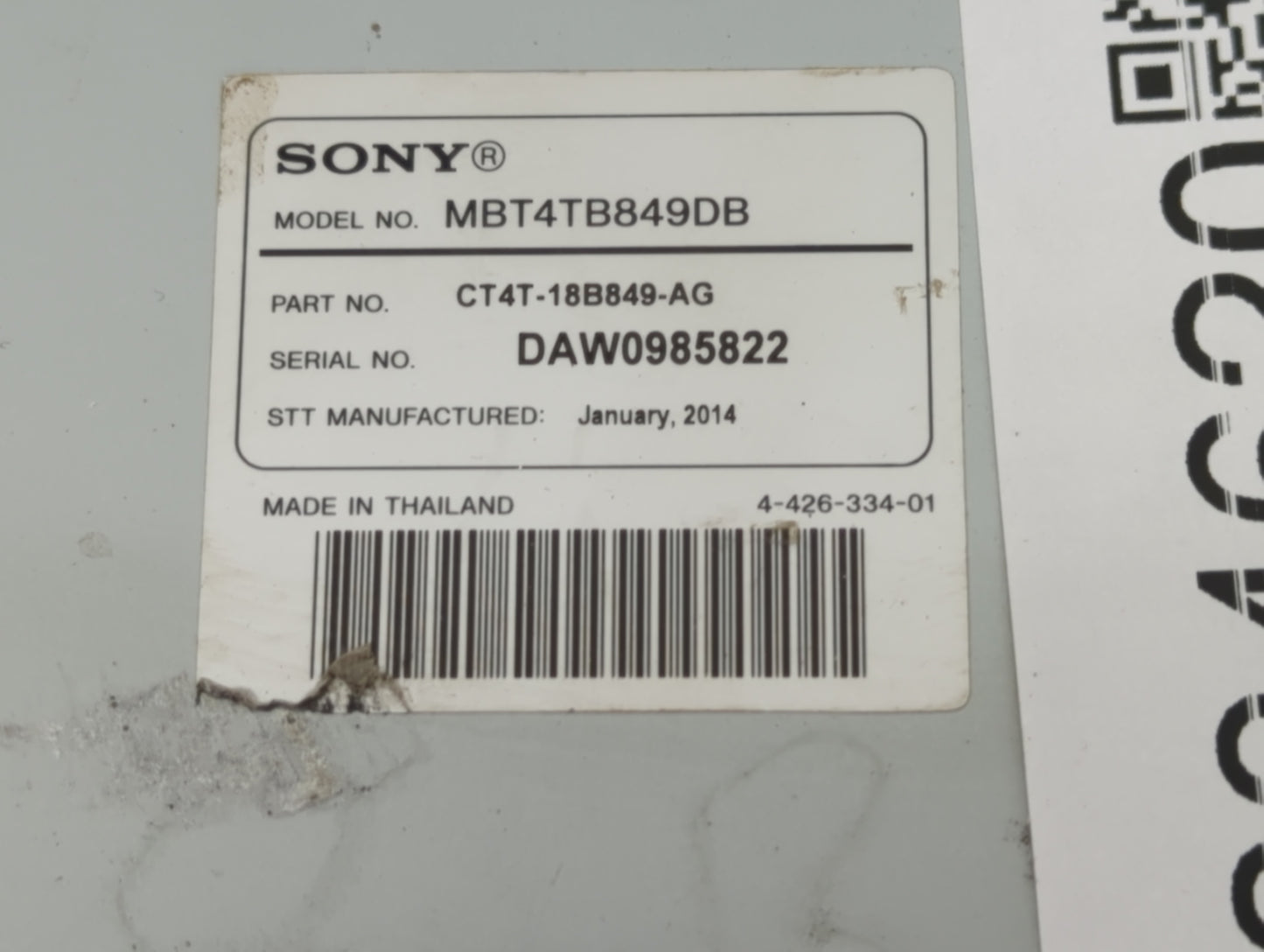 2013-2014 Ford Escape Radio Speaker Amplifier Ct4t-18b849-ag - Oemusedautoparts1.com
