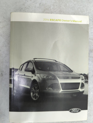 2014 Ford Escape Owners Manual Book Guide P/N:EJ5J19A321AB OEM Used Auto Parts