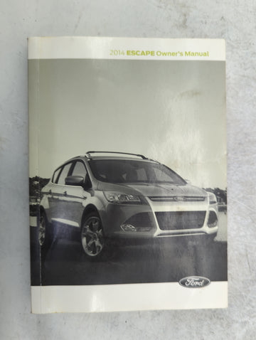 2014 Ford Escape Owners Manual Book Guide P/N:EJ5J19A321AB OEM Used Auto Parts