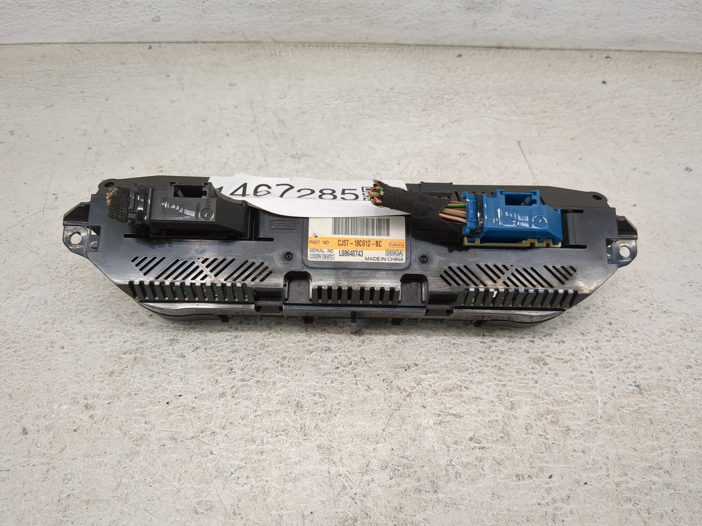 2013-2015 Ford Escape Climate Control Module Temperature AC/Heater Replacement P/N:CJ5T-18C612-BC Fits Fits 2013 2014 2015 O