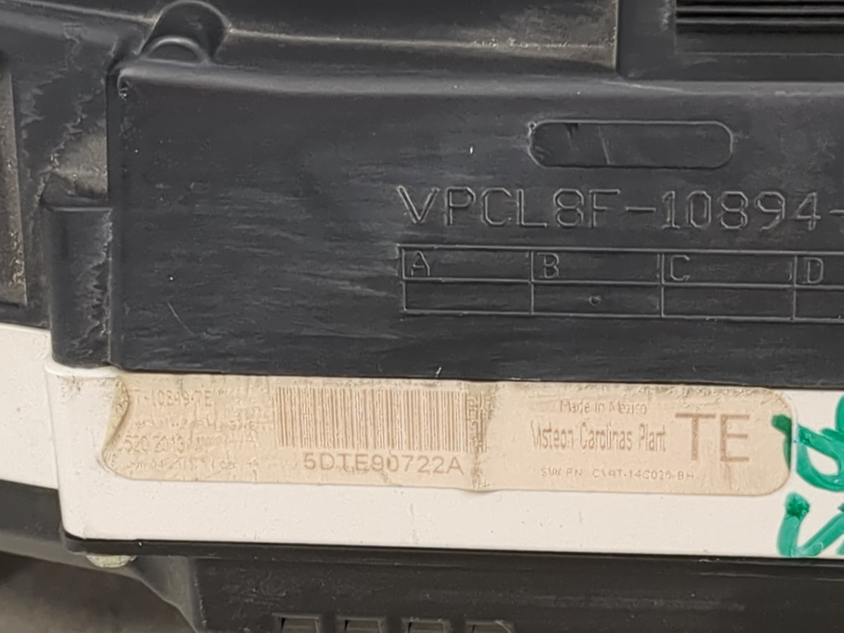 2013-2014 Ford Escape Instrument Cluster Speedometer Gauges P/N:VPCL8F-10894 5DTE90722A, A12690799 Miles: Fits Fits 2013 201