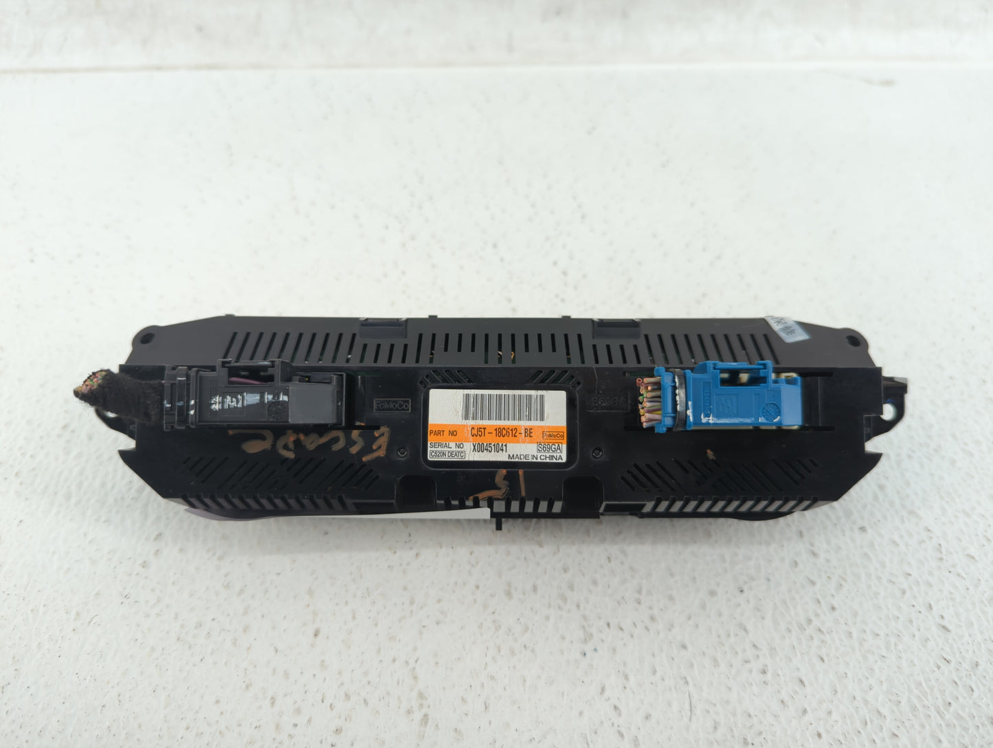 2013-2015 Ford Escape Climate Control Module Temperature AC/Heater Replacement P/N:CJ5T-18C612-BE Fits Fits 2013 2014 2015 O