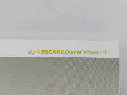 2014 Ford Escape Owners Manual Book Guide P/N:20140317110517 OEM Used Auto Parts