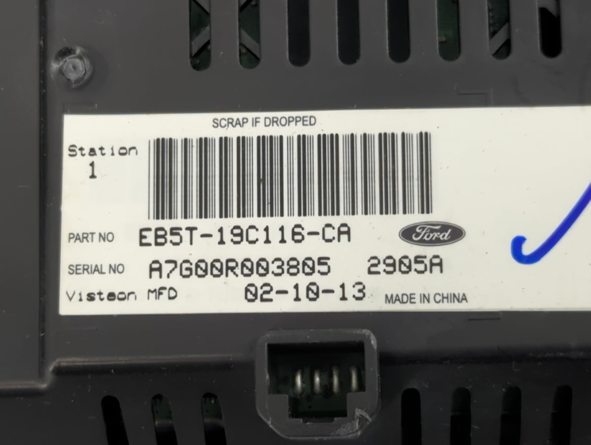 2011-2015 Ford Explorer Information Radio Display Screen 1238658 - Oemusedautoparts1.com