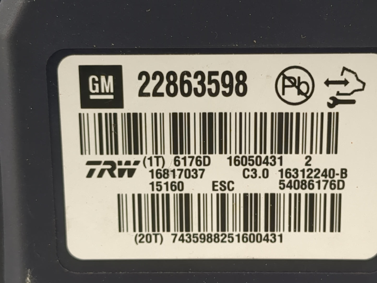 2013-2014 Ford Explorer ABS Pump Control Module Replacement P/N:22863598 Fits Fits 2013 2014 OEM Used Auto Parts - Oemusedau