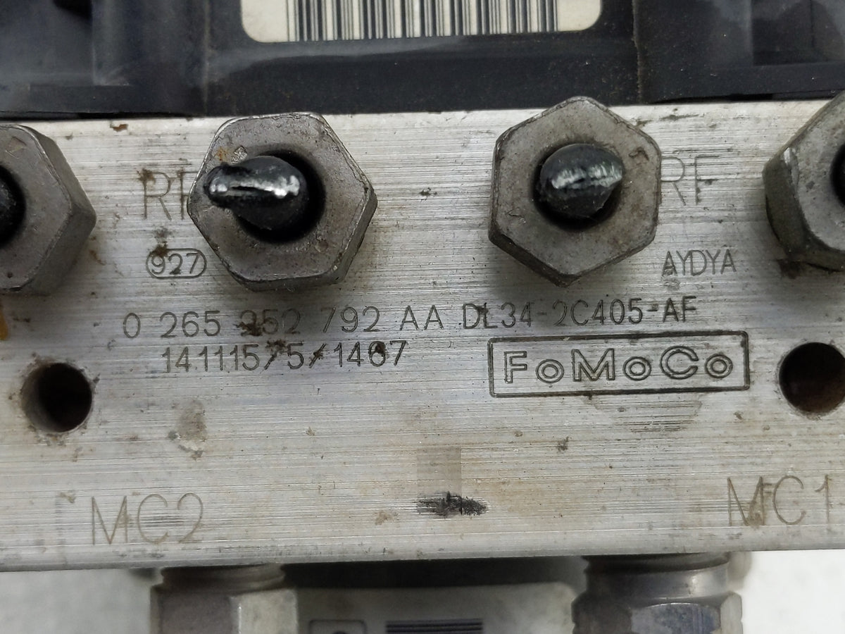 2014 Ford F-150 Anti-Lock Brake ABS Pump Module Actuator OEM P/N:0 265 252 792 A Fits OEM Used Auto Parts - Oemusedautoparts