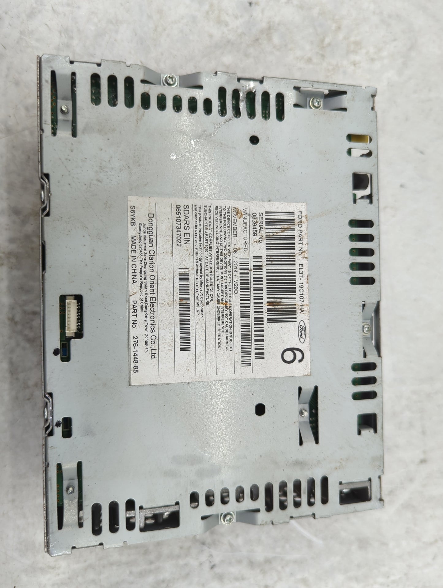 2013-2014 Ford F-150 Radio AM FM Cd Player Receiver Replacement P/N:EL3T-19C107-HA PU-3893A-C, EL3T-18C815-HA Fits Fits 2013