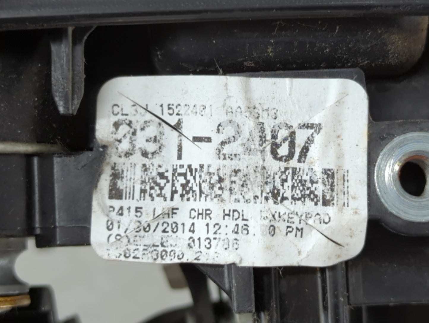 Ford F-150 Driver Front Left Door Handle Exterior Assembly Black 680387 - Oemusedautoparts1.com