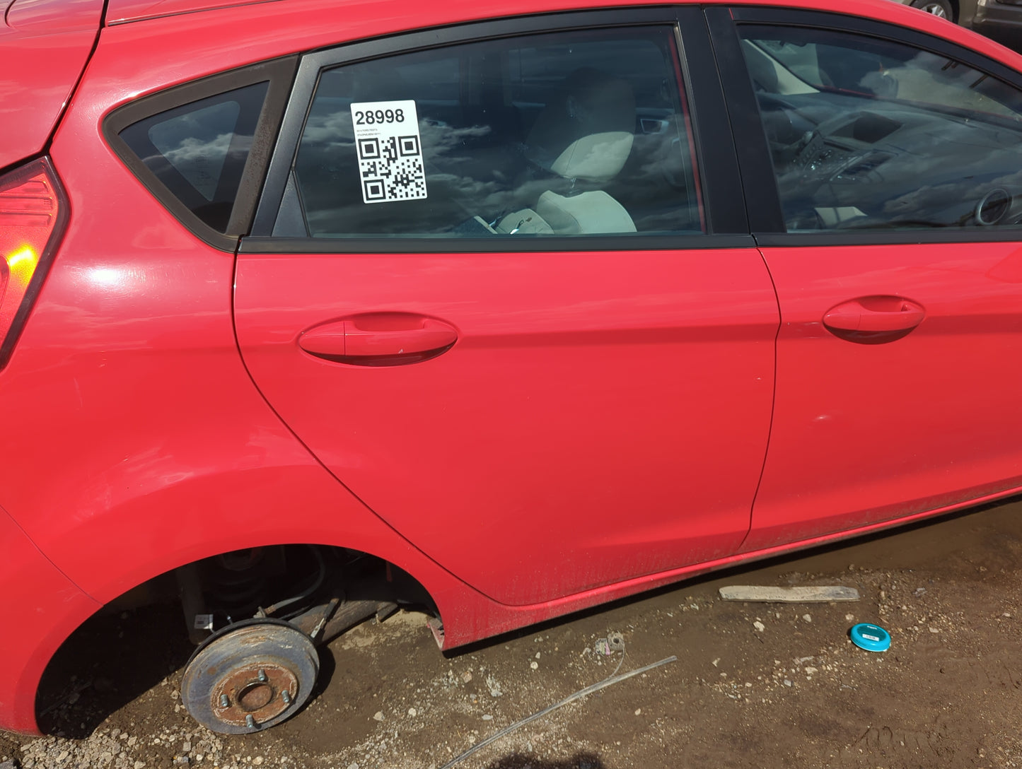 2011-2015 Ford Fiesta Passenger Rear Door Oem - Oemusedautoparts1.com